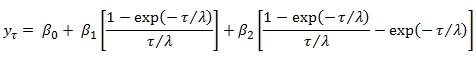 XLeratorDB formula for NELSON SIEGEL function for SQL Server