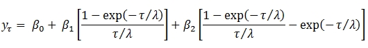 XLeratorDB formula for NSCOEF function for Nelson Siegel coefficients calculations for SQL Server