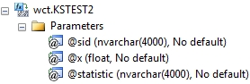 syntax for sql server analytic function KSTEST2