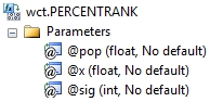 XLeratorDB syntax for PERCENTRANK function for SQL Server