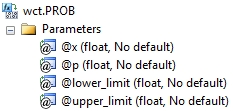 XLeratorDB syntax for PROB function for SQL Server