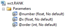 XLeratorDB syntax for RANK function for SQL Server